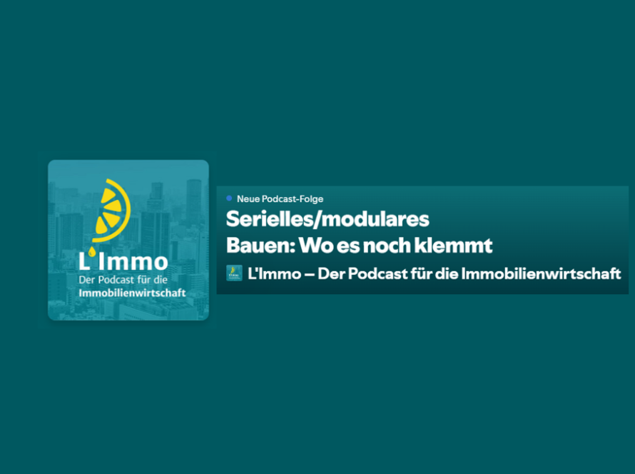 Podcast-Folge über serielles & modulares Bauen mit George Salden (CEO Capital Bay) und Carsten Rutz (Deutsche Reihenhaus AG).